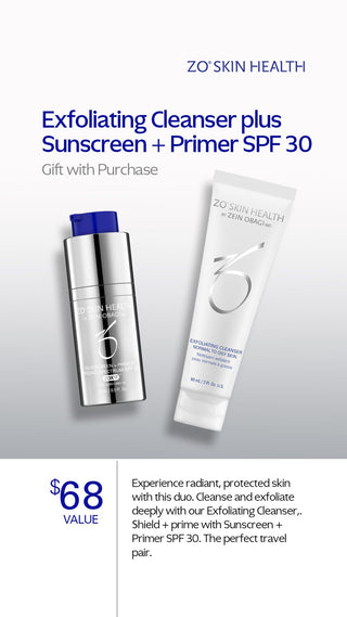 ZO Skin Health Gift with Purchase - Travel Cleanser and Primer Duo ZO Skin Centre Houston